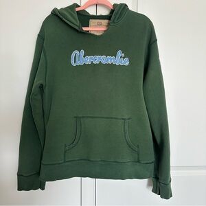 Vintage Abercrombie & Fitch Green Hoodie